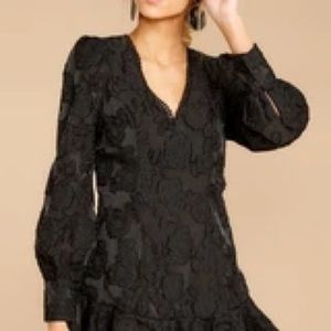 Long sleeve cocktail dress